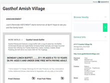 Tablet Screenshot of gasthofamishvillage.com